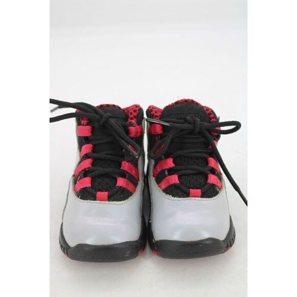 Nike Boys Air Jordan 10 310808-009 Gray Basketball Shoes Sneakers Size 5.5c - Picture 4 of 11